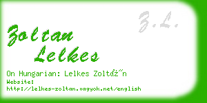 zoltan lelkes business card